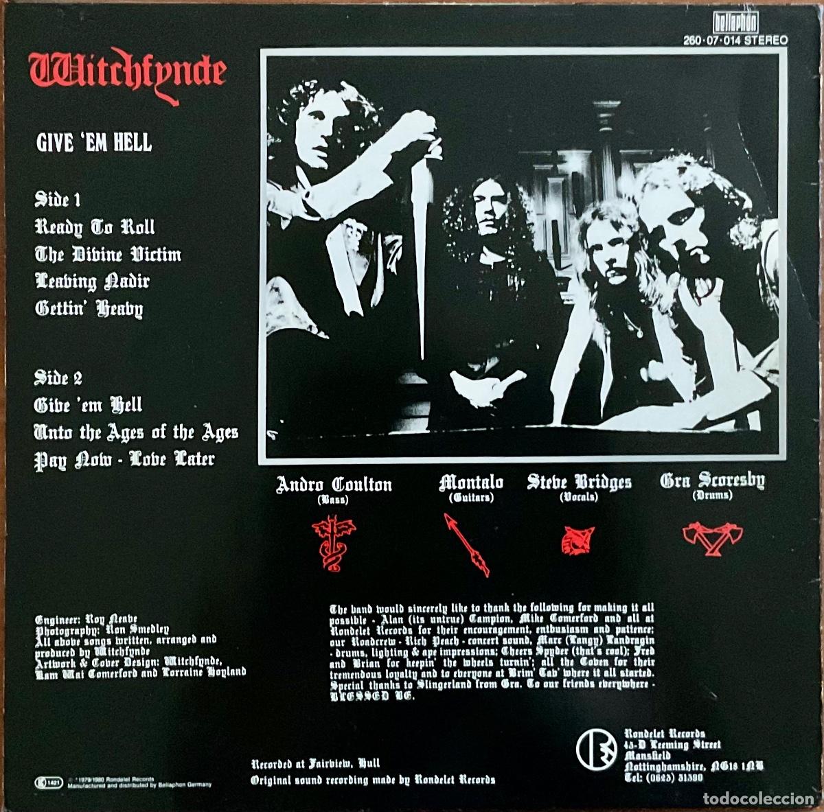 Discos de vinilo: WITCHFYNDE - GIVE &lsquo;EM HELL - Foto 2
