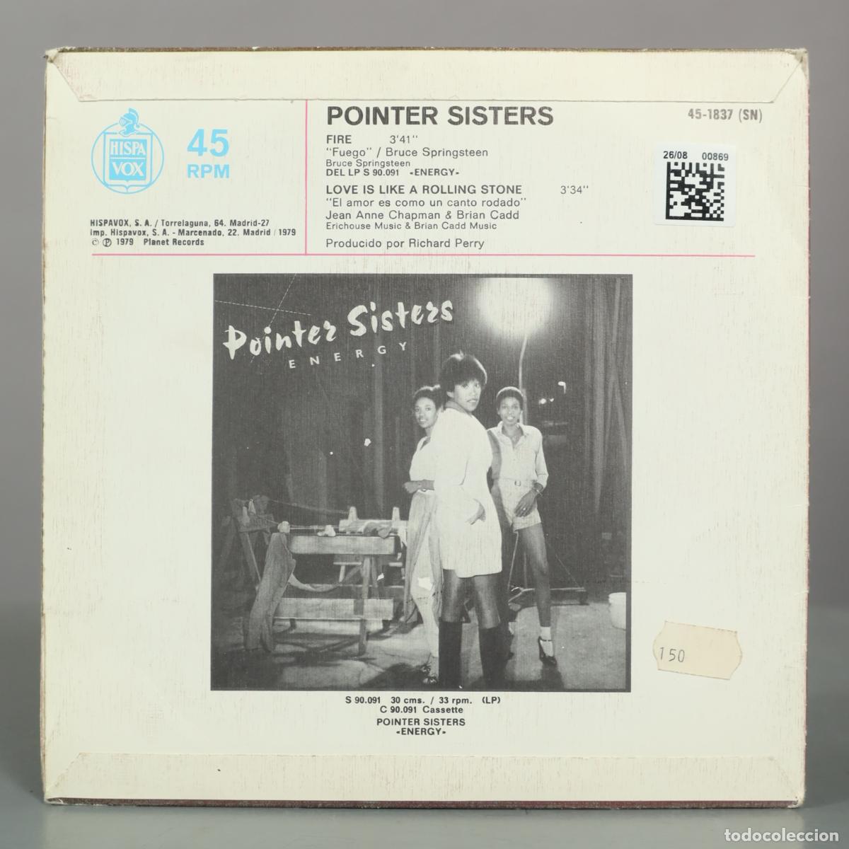 Discos de vinilo: SINGLE. Fire - Pointer Sisters - Foto 2