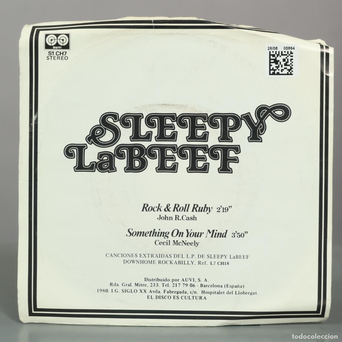 Discos de vinilo: SINGLE. Rock & Roll Ruby - Sleepy LaBeef - Foto 2