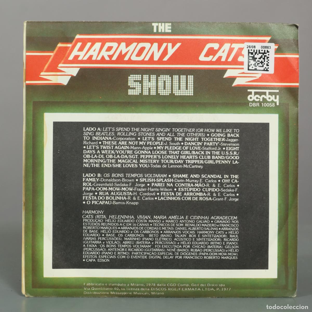 Discos de vinilo: SINGLE. The Harmony Cats Show - Harmony Cats - Foto 2