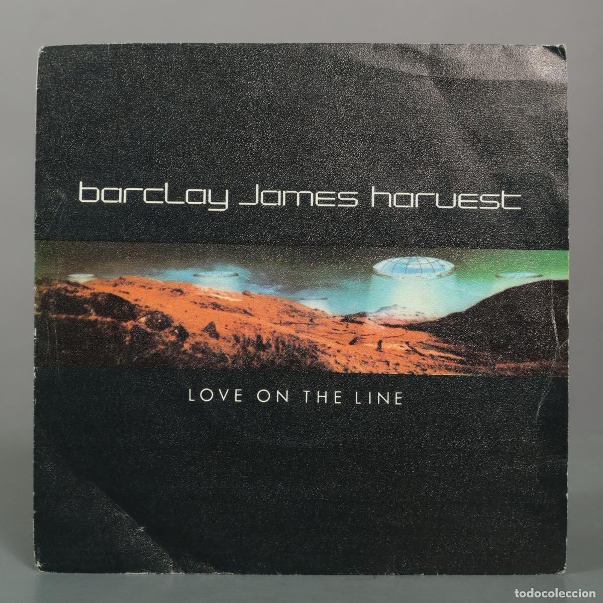 Discos de vinilo: SINGLE. Love On The Line - Barclay James Harvest - Alright Down Get Boogie (Mu Ala Rusic)