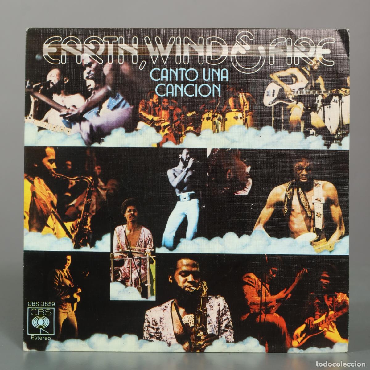 Discos de vinilo: SINGLE. Canto una cancion - Earth, Wind & Fire