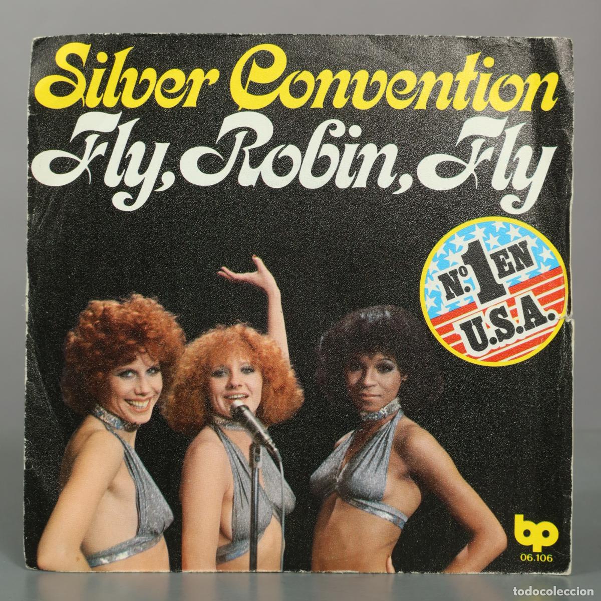 Discos de vinilo: SINGLE. Fly, Robin, Fly / Tiger Baby - Silver Convention