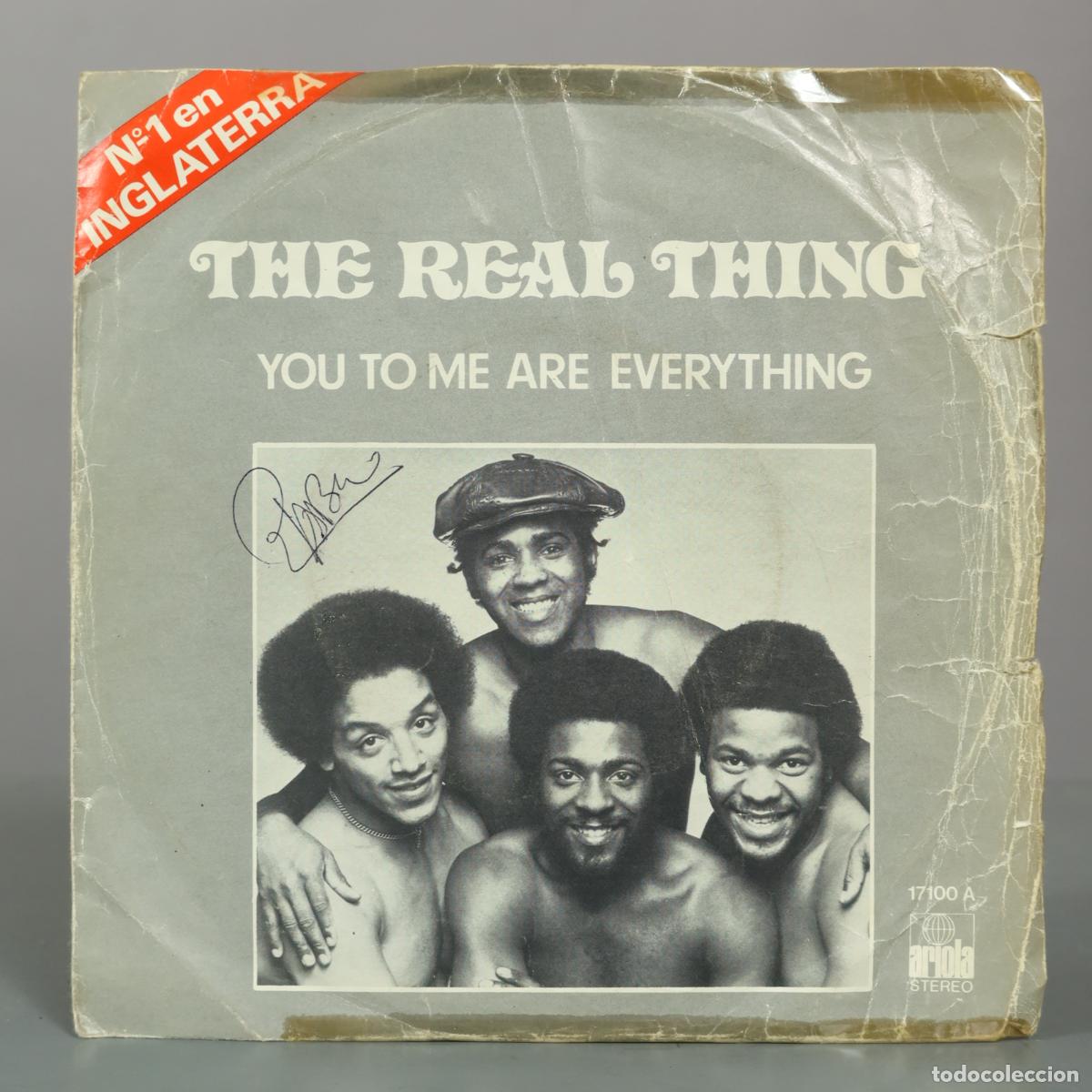 Discos de vinilo: SINGLE. You to Me Are Everything - The Real Thing