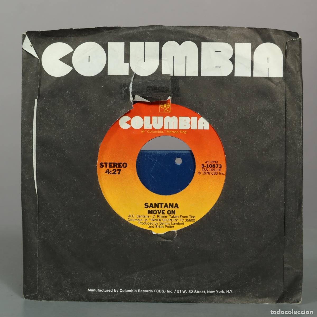 Discos de vinilo: SINGLE. Stormy / Move On - Santana