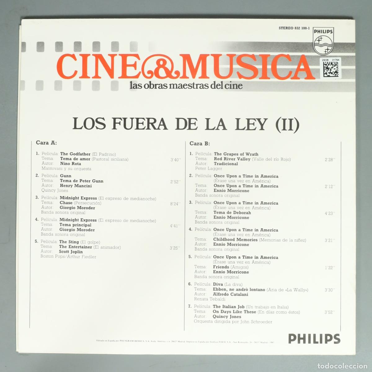 Discos de vinilo: LP. LOS FUERA DE LA LEY (II) - Foto 2