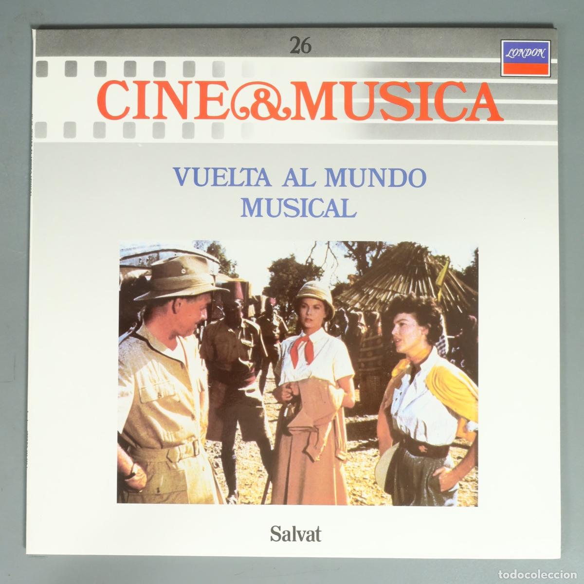 Discos de vinilo: LP. Cine & M&uacute;sica 26: Vuelta al Mundo Musical - Salvat