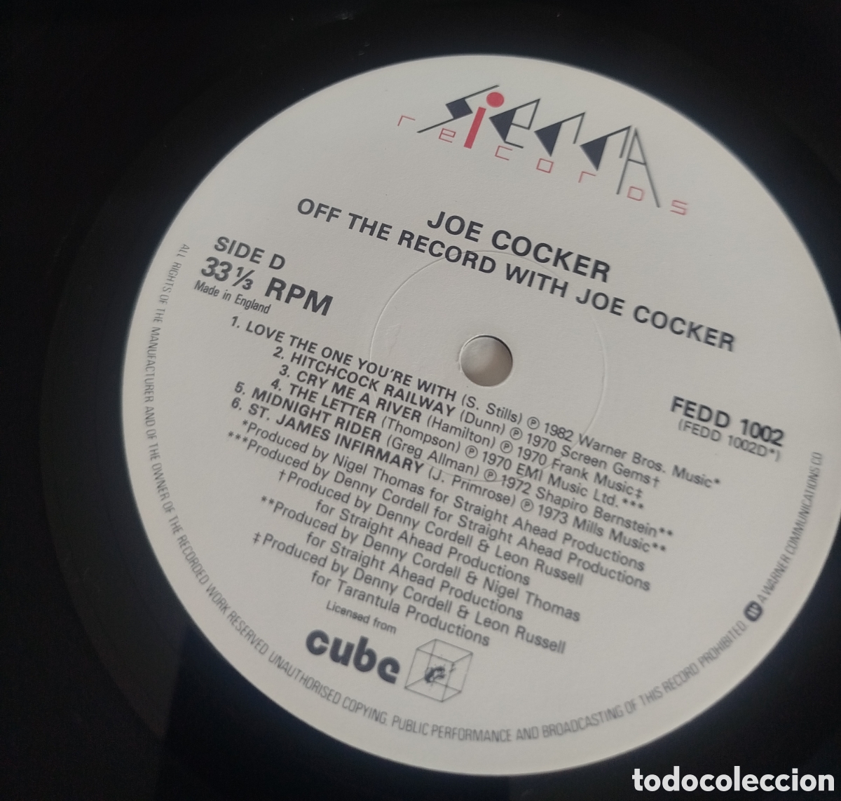 Discos de vinilo: Joe Cocker - Off the record with...Doble LP - Foto 3