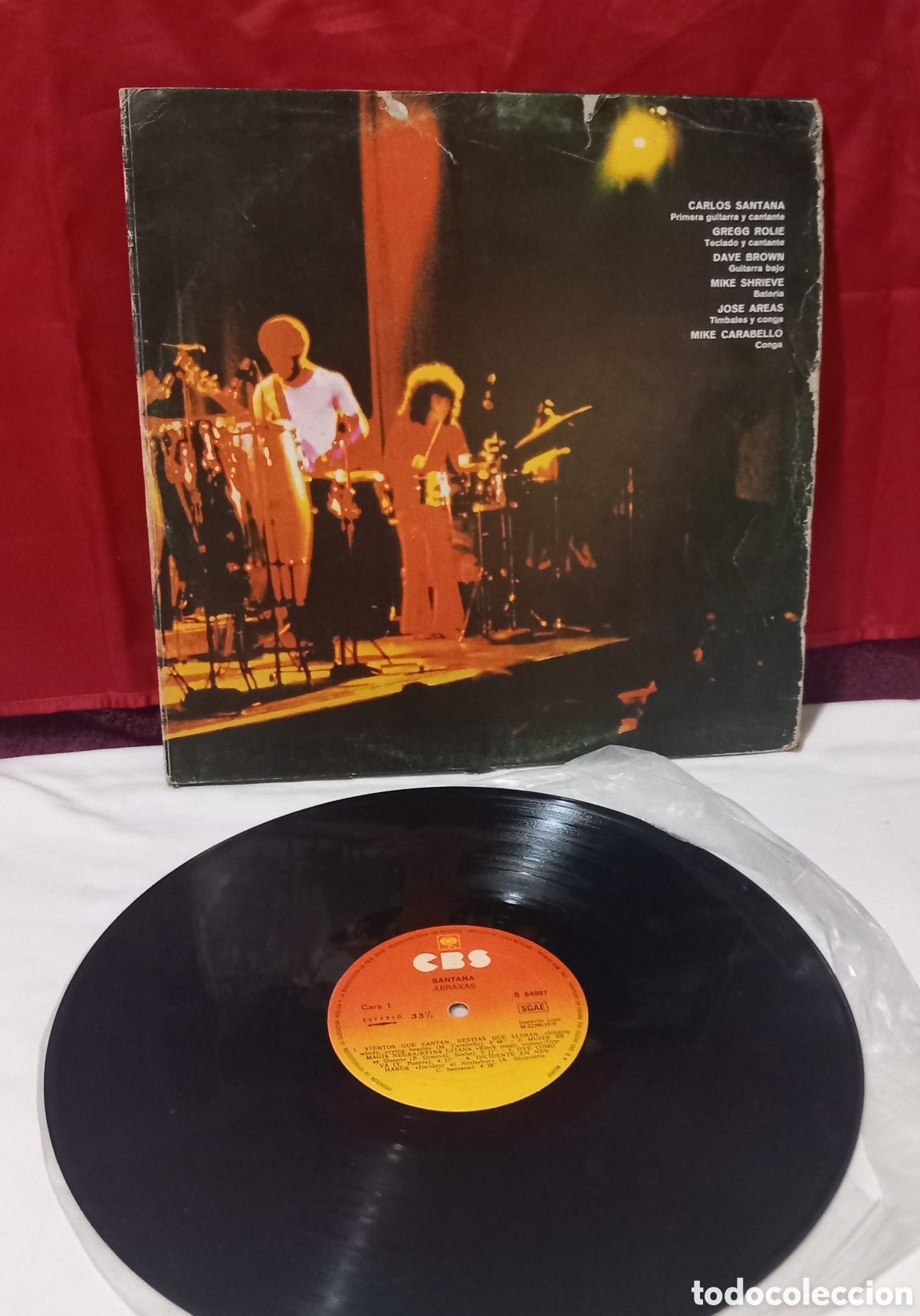 Discos de vinilo: LP SANTANA-ABRAXAS 1970 CBS SPAIN - Foto 3