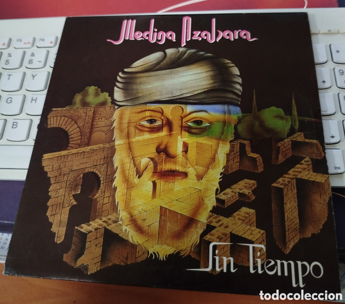 Discos de vinilo: Medina Azahara - Sin tiempo, con Todo tiene su fin y Fr&iacute;a y sin alma (incluye hoja promocional)