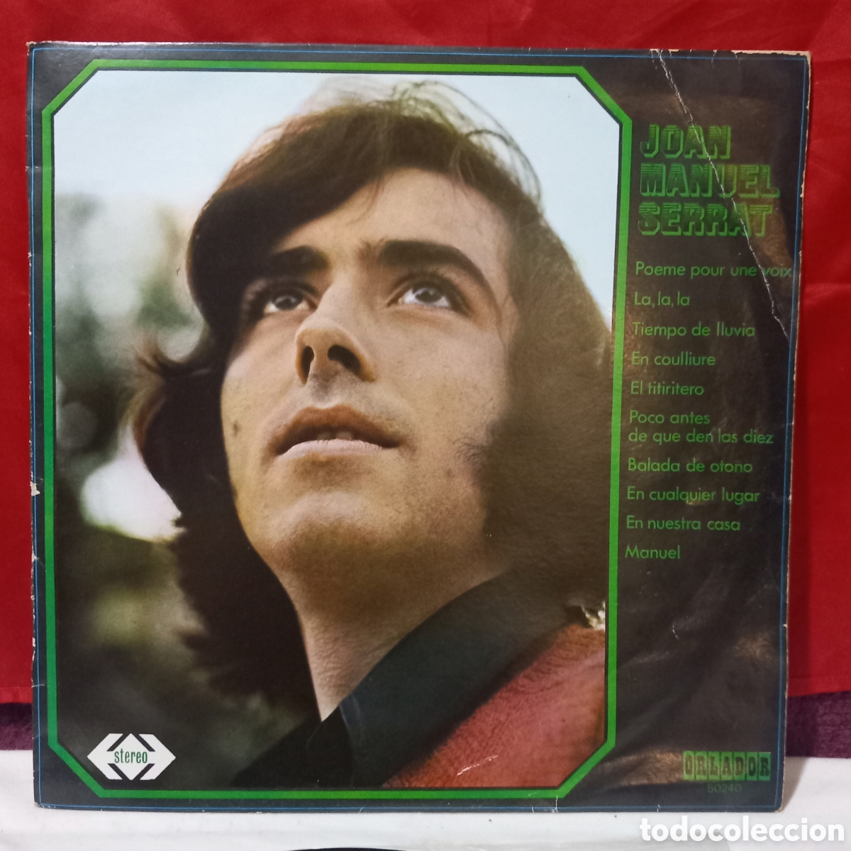 Discos de vinilo: LP JOAN MANUEL SERRAT-TIEMPO DE LLUVIA-EL TITIRITERO(1970 ORLADOR)