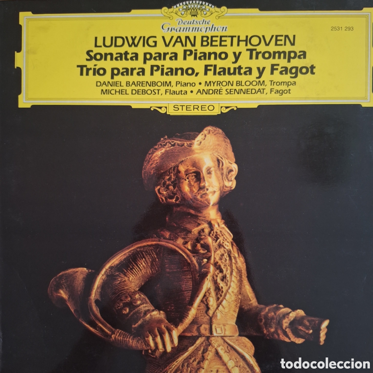 Discos de vinilo: Sonata para Piano y Trompa. Beethoven.