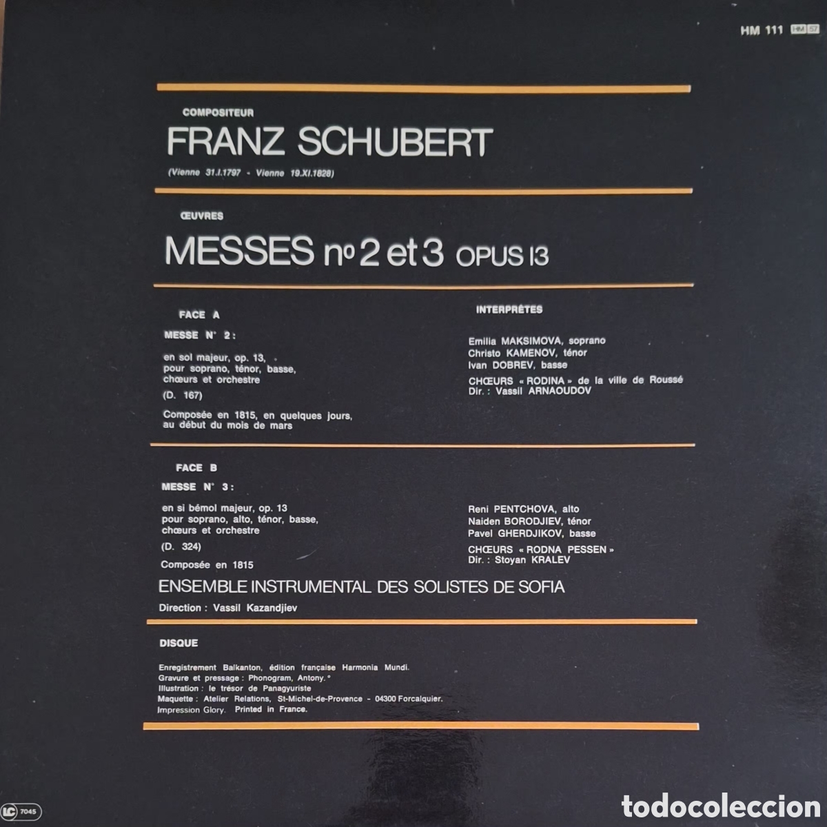 Discos de vinilo: Messes 2 et 3. Schubert - Foto 4