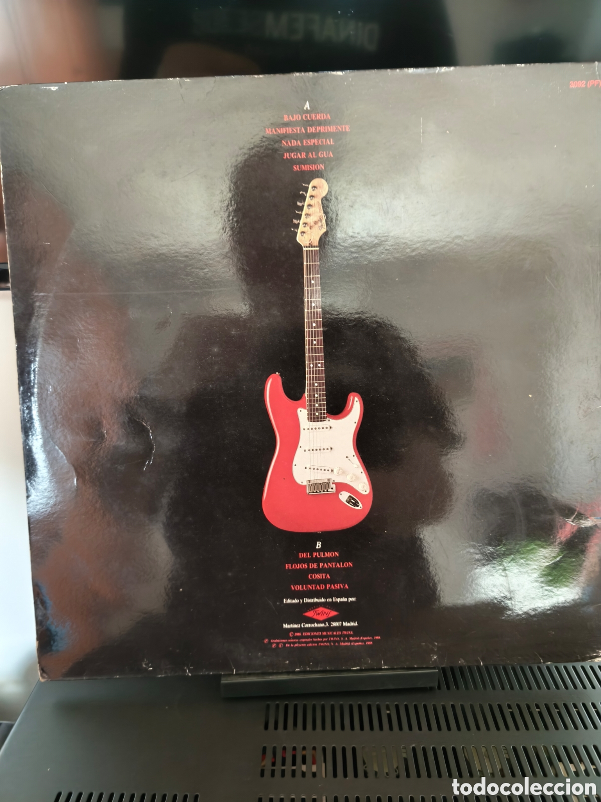 Discos de vinilo: Rosendo: Jugar Al Gua Lp 1988 - Foto 2