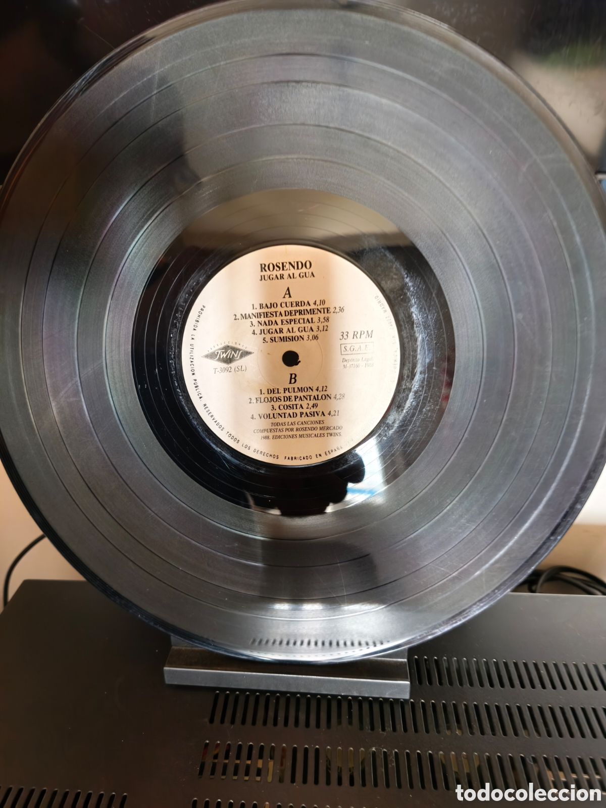 Discos de vinilo: Rosendo: Jugar Al Gua Lp 1988 - Foto 5