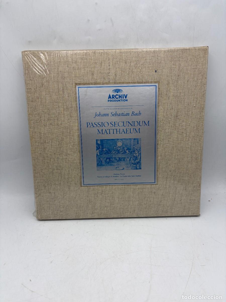 Discos de vinilo: LP &ndash; J. S. BACH &ndash; PASSIO SECUNDUM MATTHAEUM &ndash; ARCHIV PRODUKTION &ndash; PRECINTADO
