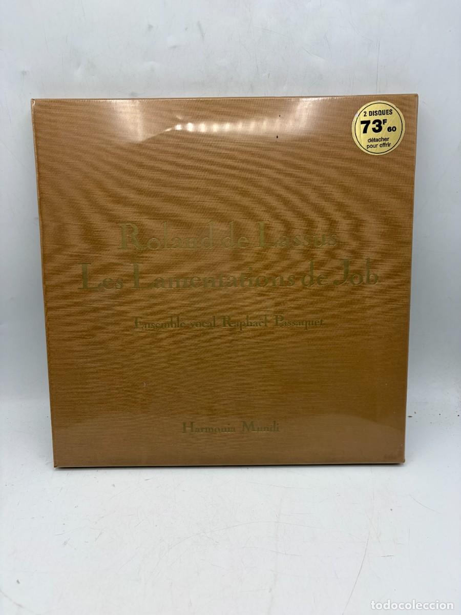 Discos de vinilo: LP BOX 2 DISCOS - ROLAND DE LASSUS - LES LAMENTATIONS DE JOB - HARMONIA MUNDI - PRECINTADO