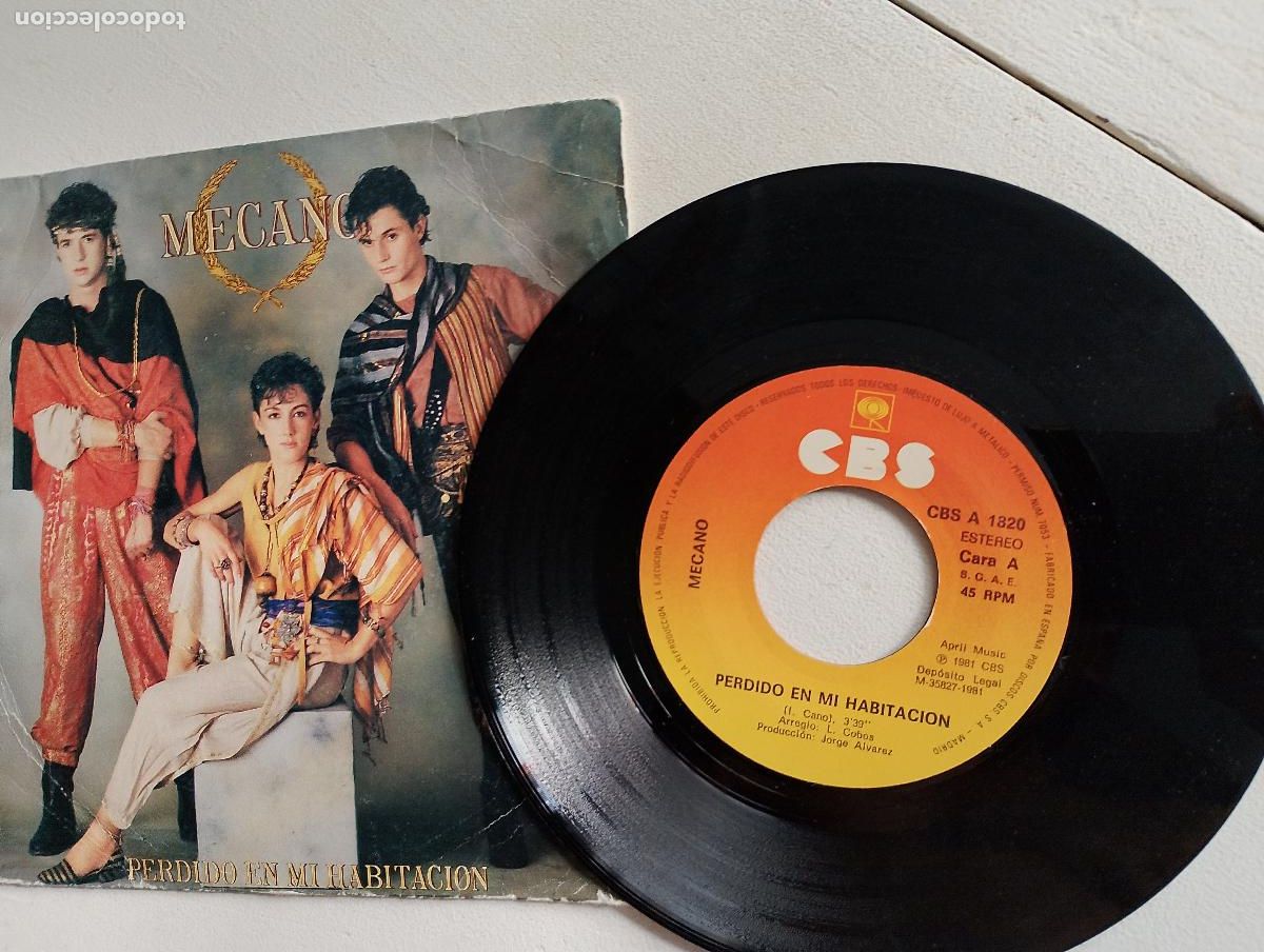 Discos de vinilo: Mecano &ndash; Perdido En Mi Habitaci&oacute;n, 1981 - Foto 2