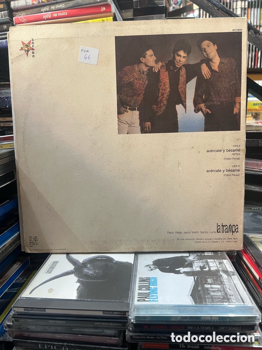 Discos de vinilo: Ac&eacute;rcate y b&eacute;same La trampa - Foto 2