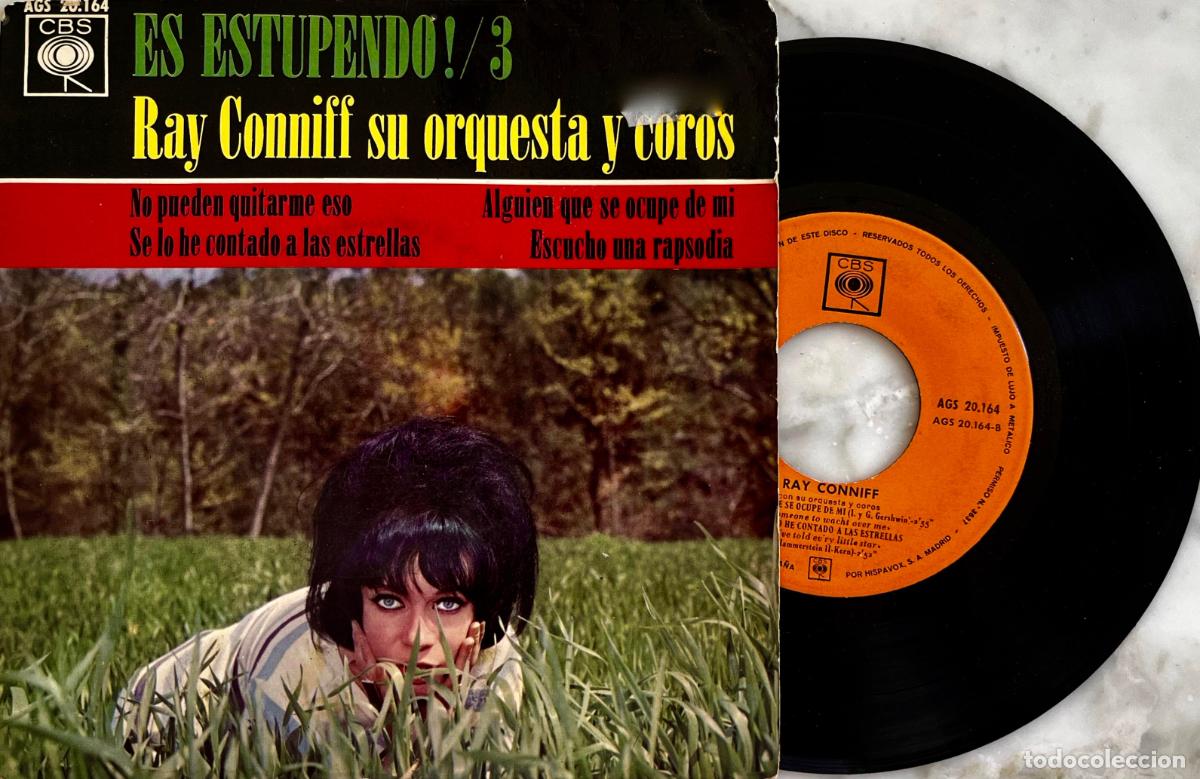 Discos de vinilo: RAY CONNIFF ORQUESTA Y COROS. ES ESTUPENDO 3. NO PUEDO QUITARME ESO + 3 TEMAS. EP ESPA&Ntilde;A 1963