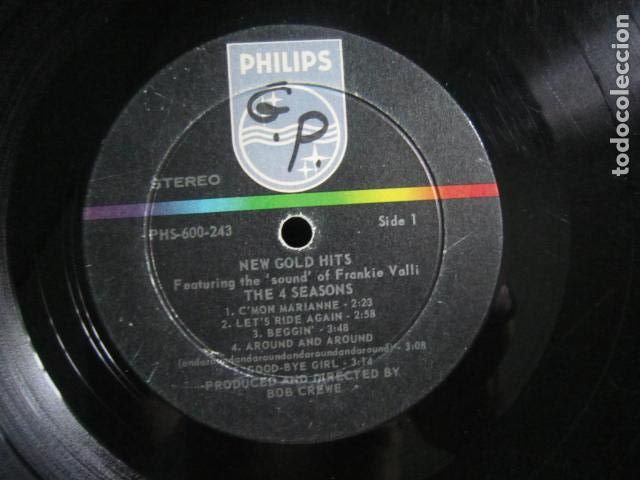 Discos de vinilo: THE 4 SEASONS - NEW GOLD HITS LP - ORIGINAL U.S.A. - PHLIPS RECORDS 1967 - STEREO - SIN FUNDA -