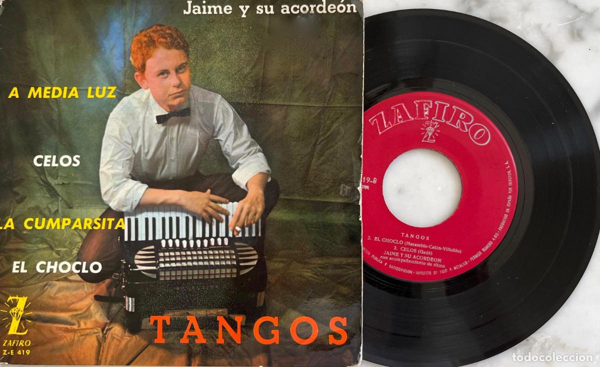 Discos de vinilo: JAIME Y SU ACORDEON. TANGOS. A MEDIA LUZ + 3 TEMAS. EP ORIGINAL ESPA&Ntilde;A 1963