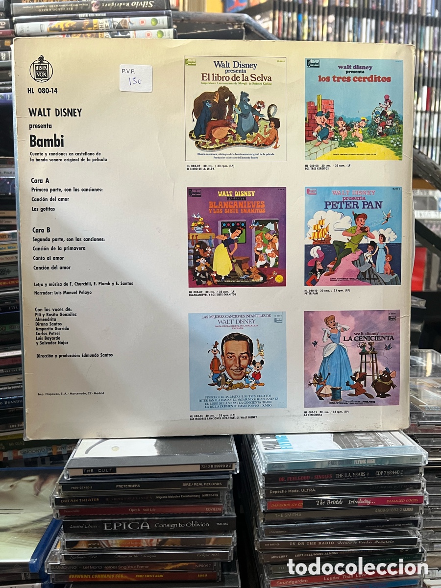 Discos de vinilo: Walt Disney presenta Bambi - Foto 2