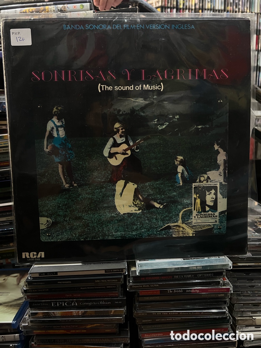 Discos de vinilo: Sonrisas y l&aacute;grimas (The sound of Music) Banda sonora del film en versi&oacute;n inglesa