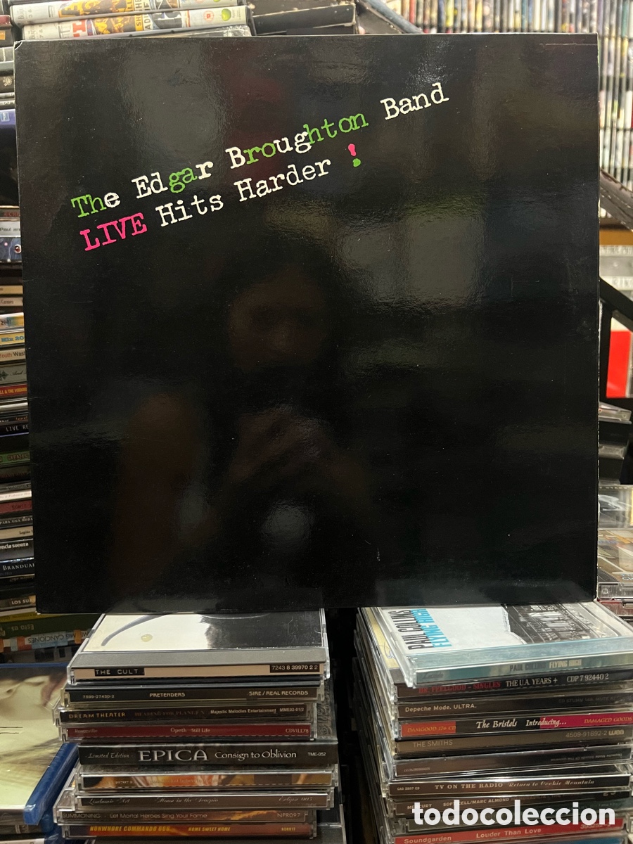 Discos de vinilo: The Edgar Broughton Band Live hits harder