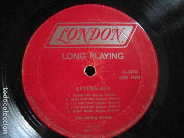 Discos de vinilo: THE ROLLING STONES - AFTERMATH LP - ORIGINAL U.S.A. - LONDON RECORDS 1966 MONOAURAL - SIN FUNDA -