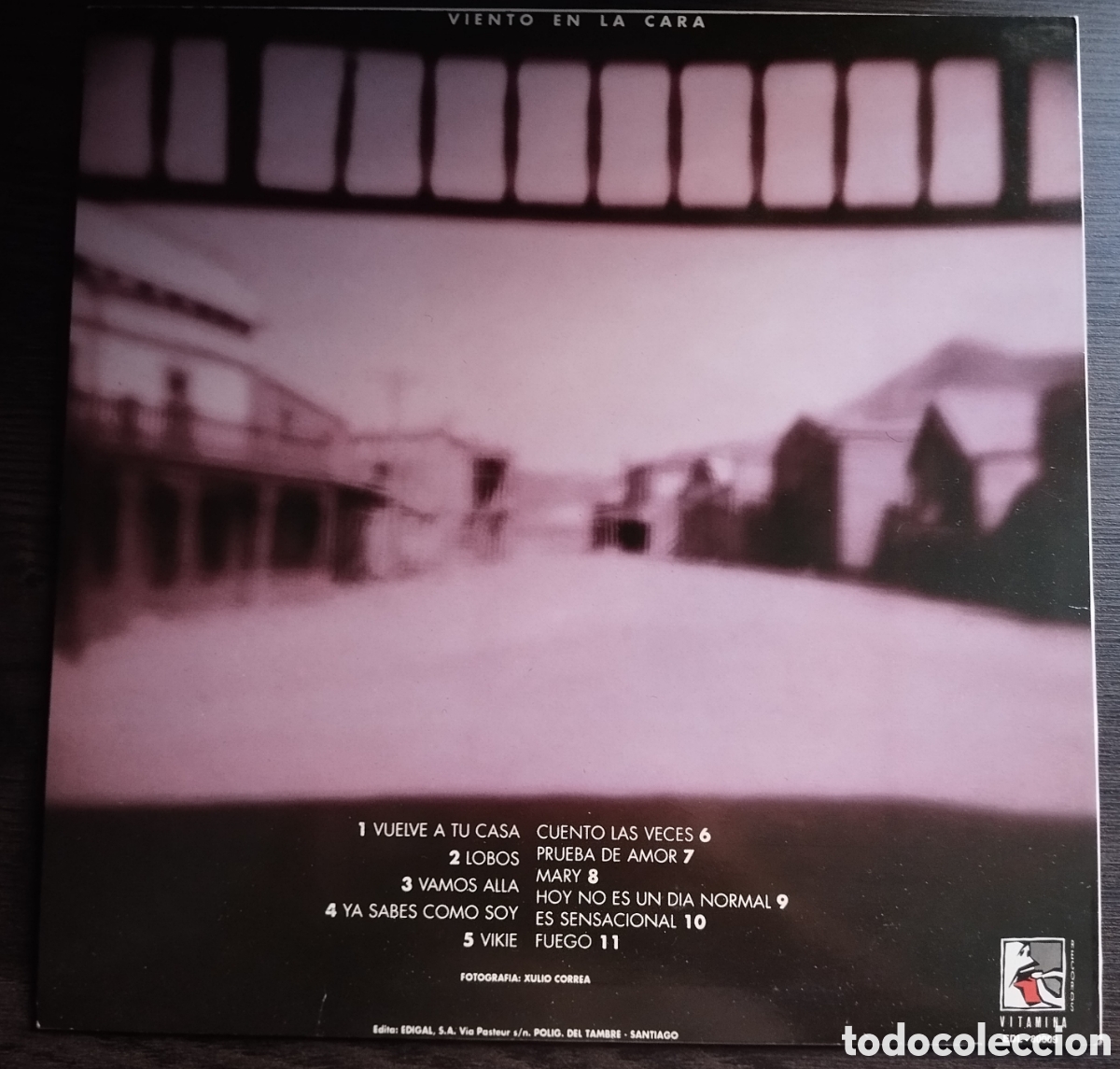 Discos de vinilo: Los Dram&aacute;ticos - Viento En La Cara. LP (Vitamina Records,.1990) - Foto 2
