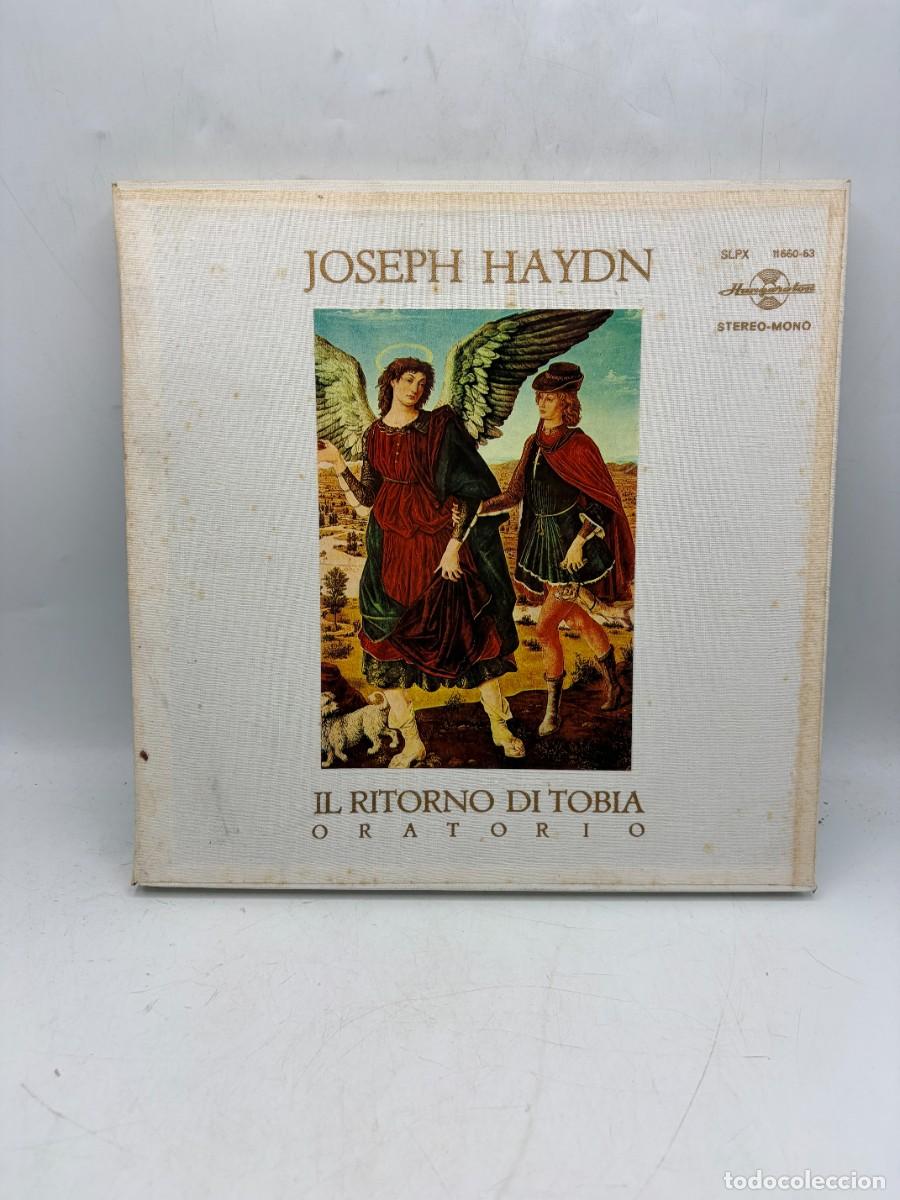 Discos de vinilo: LP BOX 4 DISCOS - HAYDN - IL RITORNO DI TOBIA - ORATORIO - HUNGAROTON - ESTEREO MONO