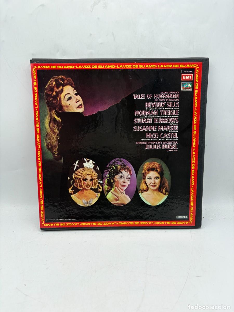 Discos de vinilo: LP BOX 3 DISCOS - OFFENBACH - LOS CUENTOS DE HOFFMANN - BEVERLY SILLS - JULIUS RUDEL - EMI