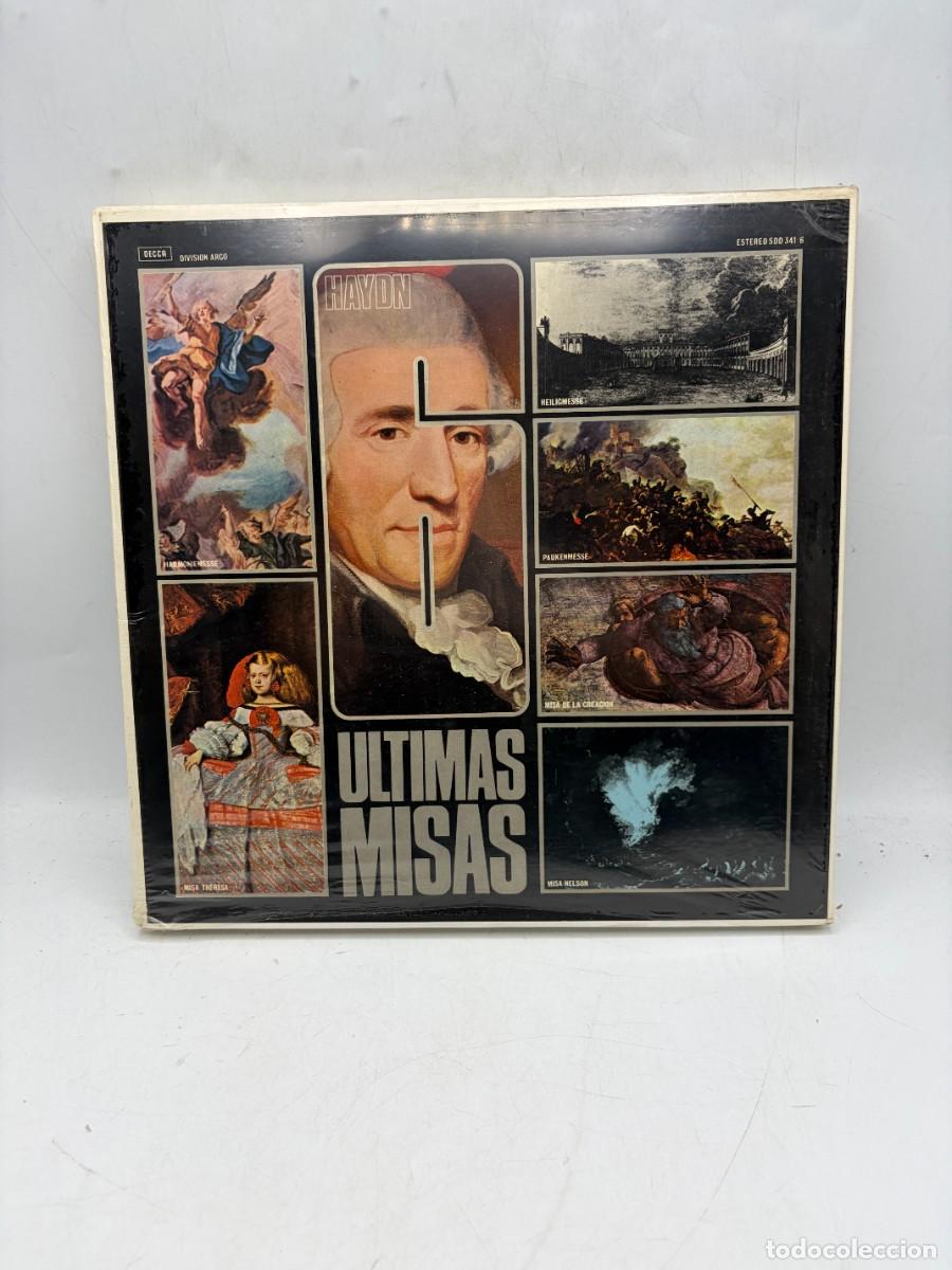 Discos de vinilo: LP BOX 6 DISCOS - HAYDN - 6 ULTIMAS MISAS - HARMONIEMESSE - NELSON - THERESA - DECCA - PRECINTADO
