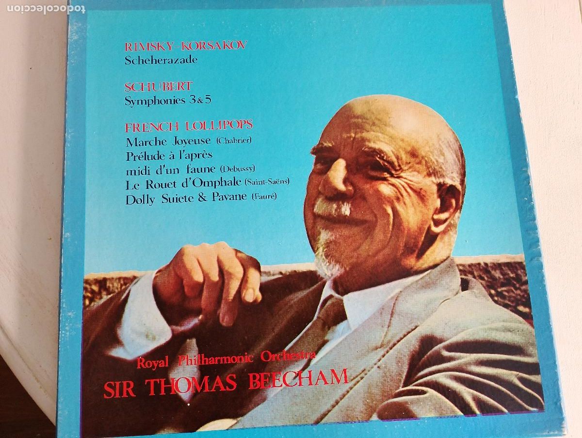 Discos de vinilo: Sir Thomas Beecham. Royal Philharmonic Orchestra. EMI-Odeon, 1960.