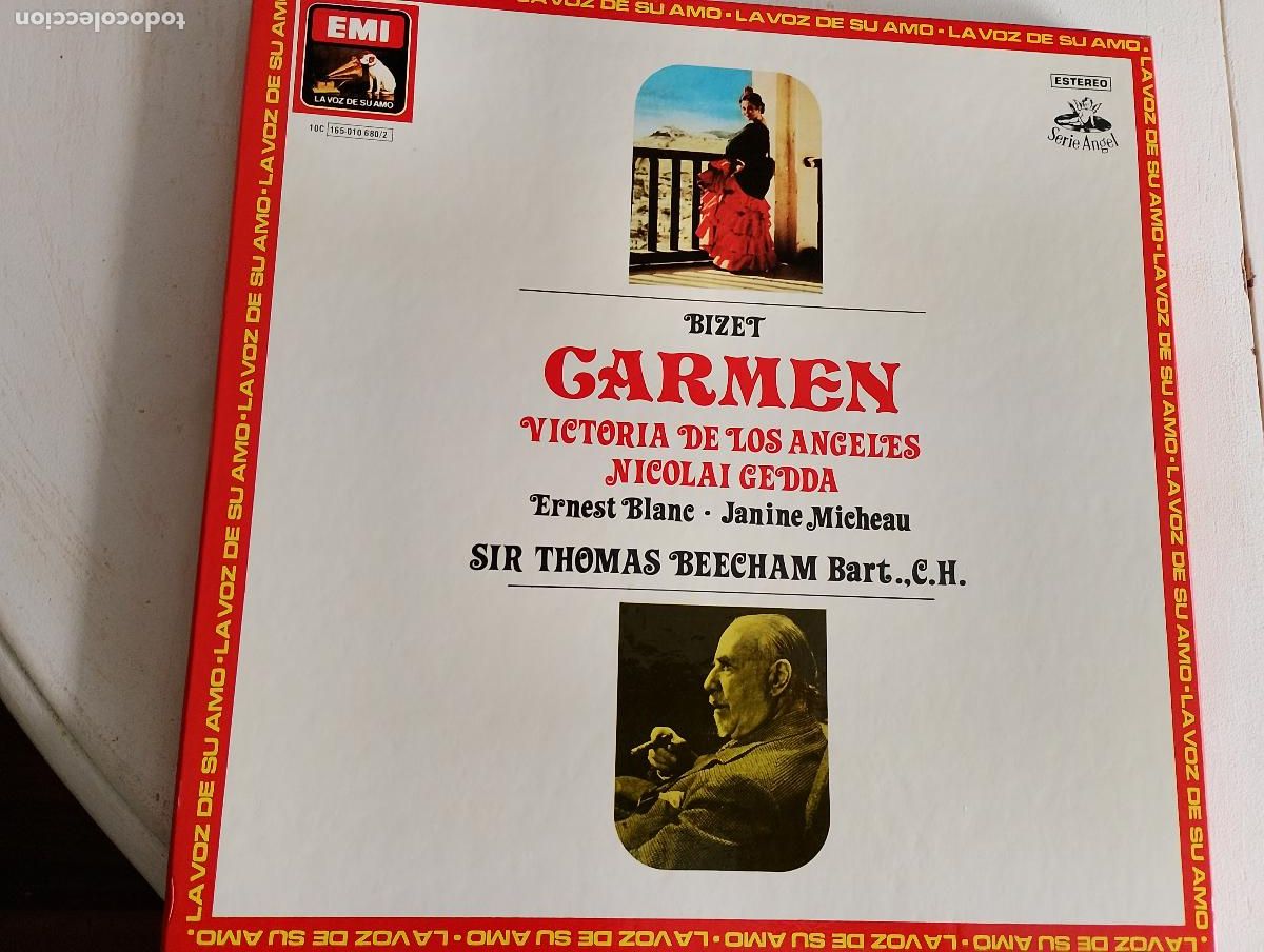 Discos de vinilo: Carmen,Georges Bizet / Victoria De Los Angeles, 1980, 3 LPS