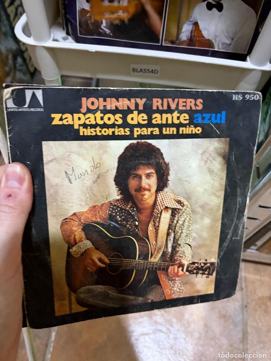 Discos de vinilo: BLAS54D Johnny Rivers &mdash; Zapatos de ante azul. Historias para un ni&ntilde;o &mdash; United Artists Records