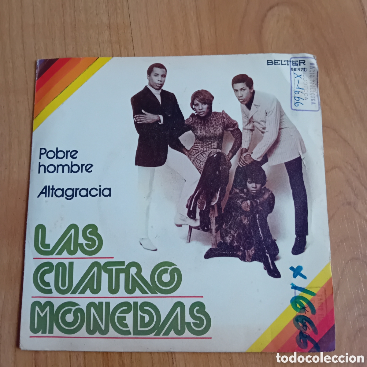 Discos de vinilo: LAS CUATRO MONEDAS. POBRE HOMBRE