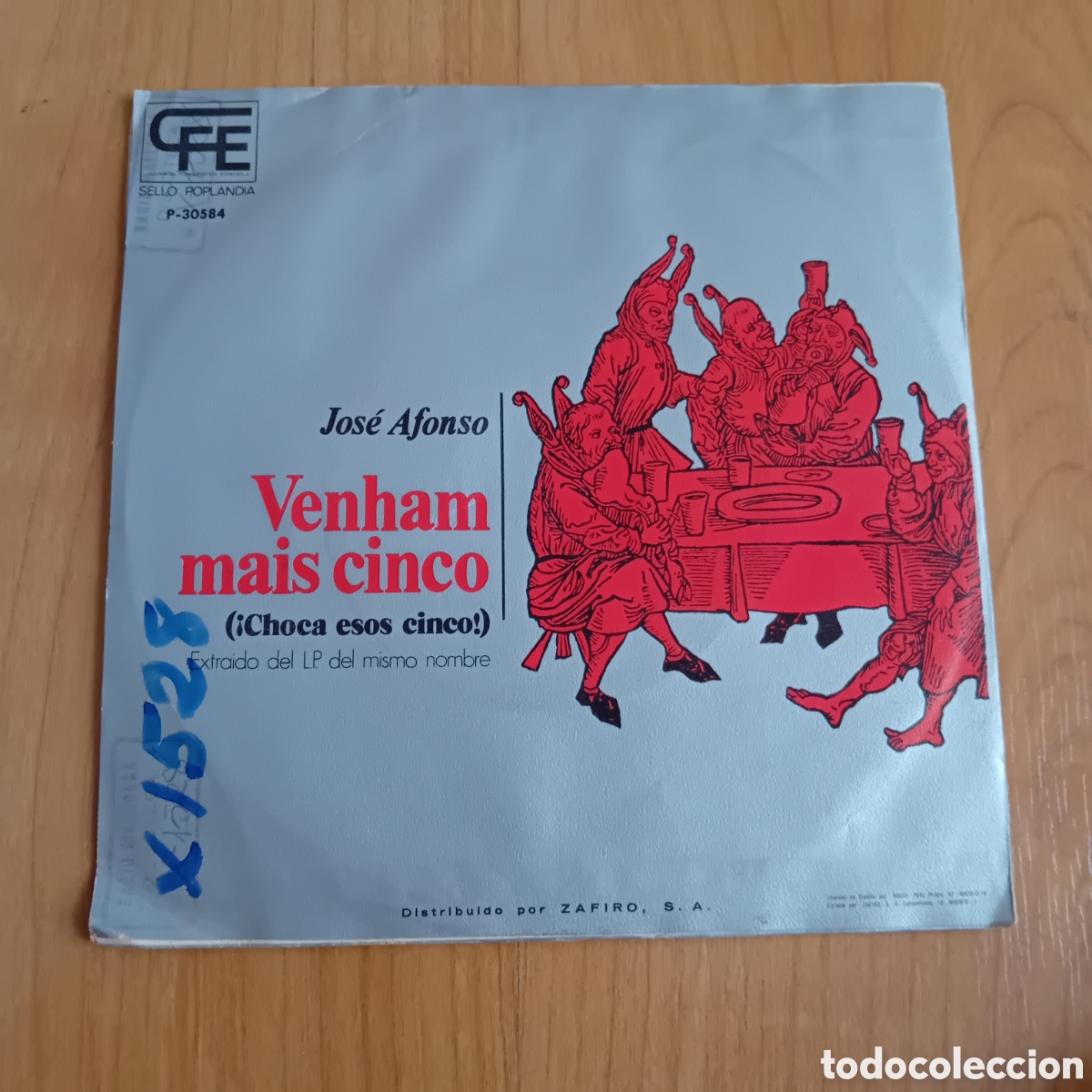 Discos de vinilo: JOSE ALFONSO. VENHAM MAS CINCO. CHOCA ESOS CINCO - Foto 2