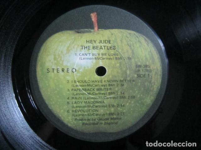 Discos de vinilo: THE BEATLES - HEY JUDE LP - ORIGINAL U.S.A. - APPLE RECORDS 1970 - SW 385 - STEREO - SIN FUNDA -