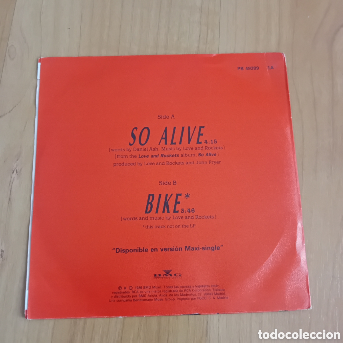 Discos de vinilo: LOVE AND ROCKETS. SO ALIVE - Foto 2