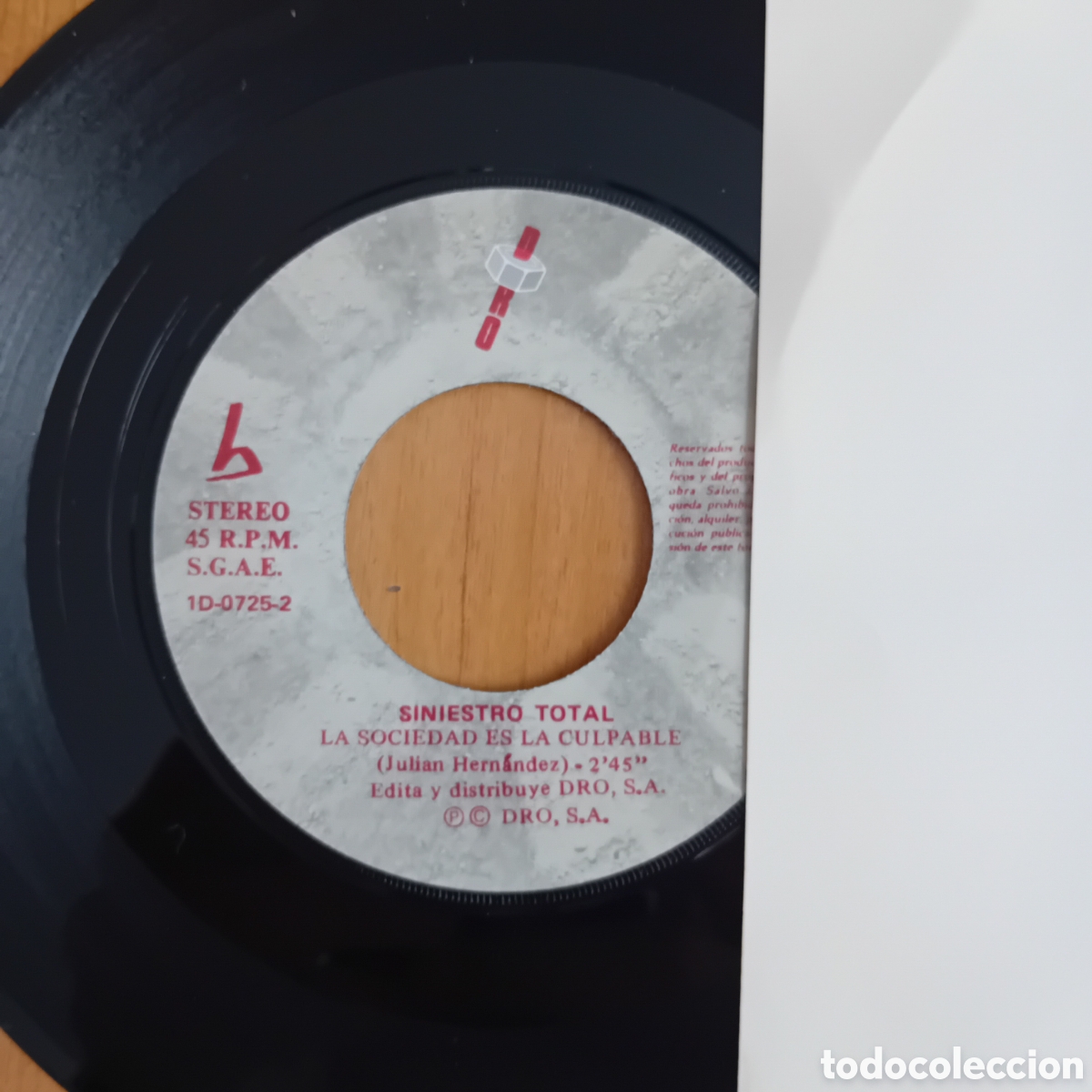 Discos de vinilo: SINIESTRO TOTAL. SINIESTRO TOTAL. LA SOCIEDAD ES LA CULPABLE - Foto 4