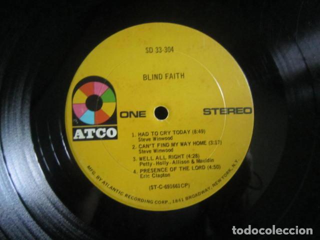 Discos de vinilo: BLIND FAITH - BLIND FAITH LP - ORIGINAL U.S.A. - ATCO RECORDS 1969 - STEREO - SDF 33-304 - SIN FUNDA