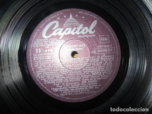 Discos de vinilo: DR. HOOK - DR HOOK GREATEST HITS - EDICION ESPA&Ntilde;OLA - CAPITOL RECORDS 1980 - STEREO - SIN FUNDA -
