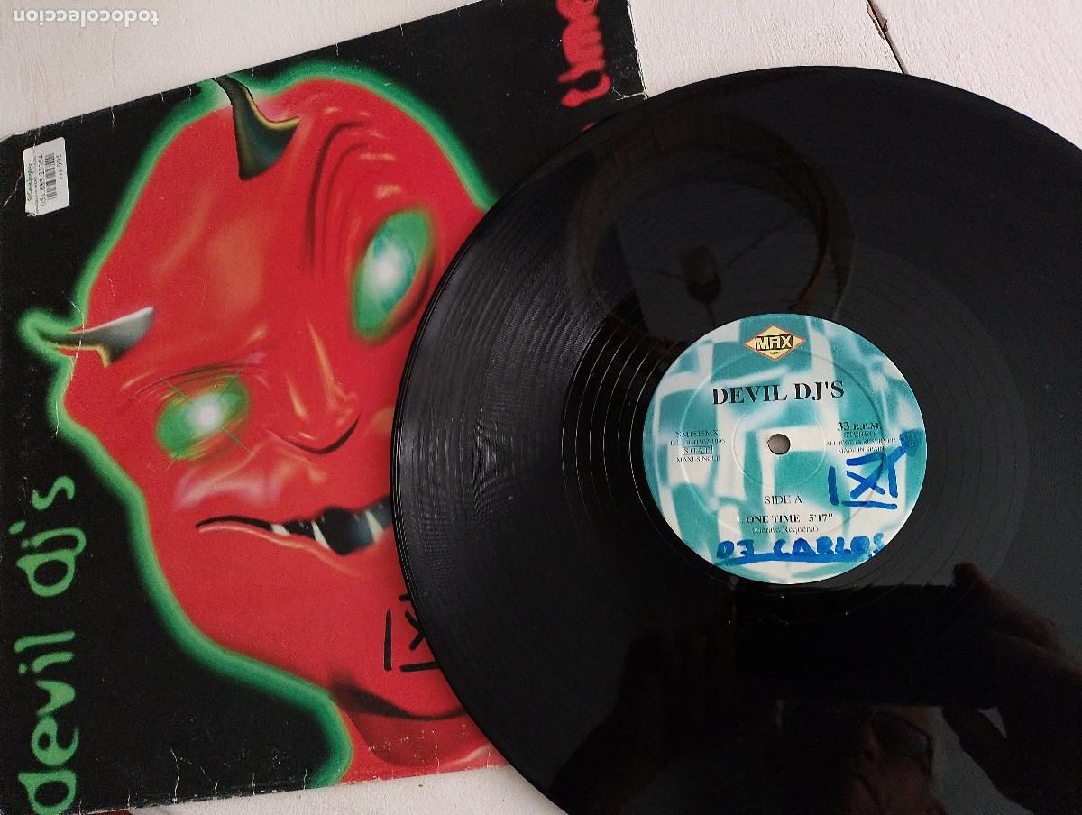 Discos de vinilo: Devil DJs &ndash; One Time, 1996, Electronic,Makina, Hard Trance - Foto 3