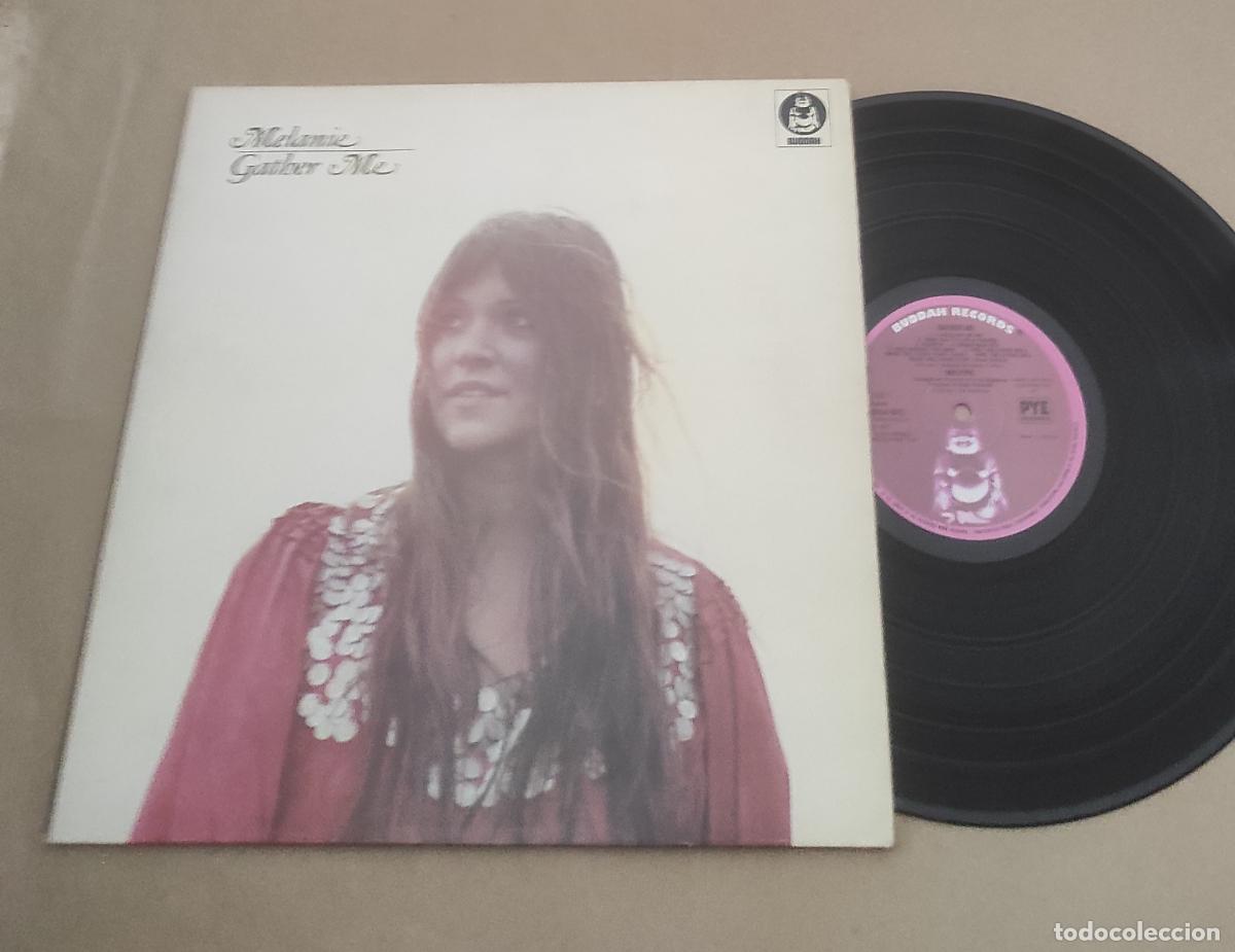 Discos de vinilo: Melanie &lrm;&ndash; Gather Me-LP-ORIGINAL-1974-UK EDITION-GATEFOLD COVER-EXCELENTE ESTADO