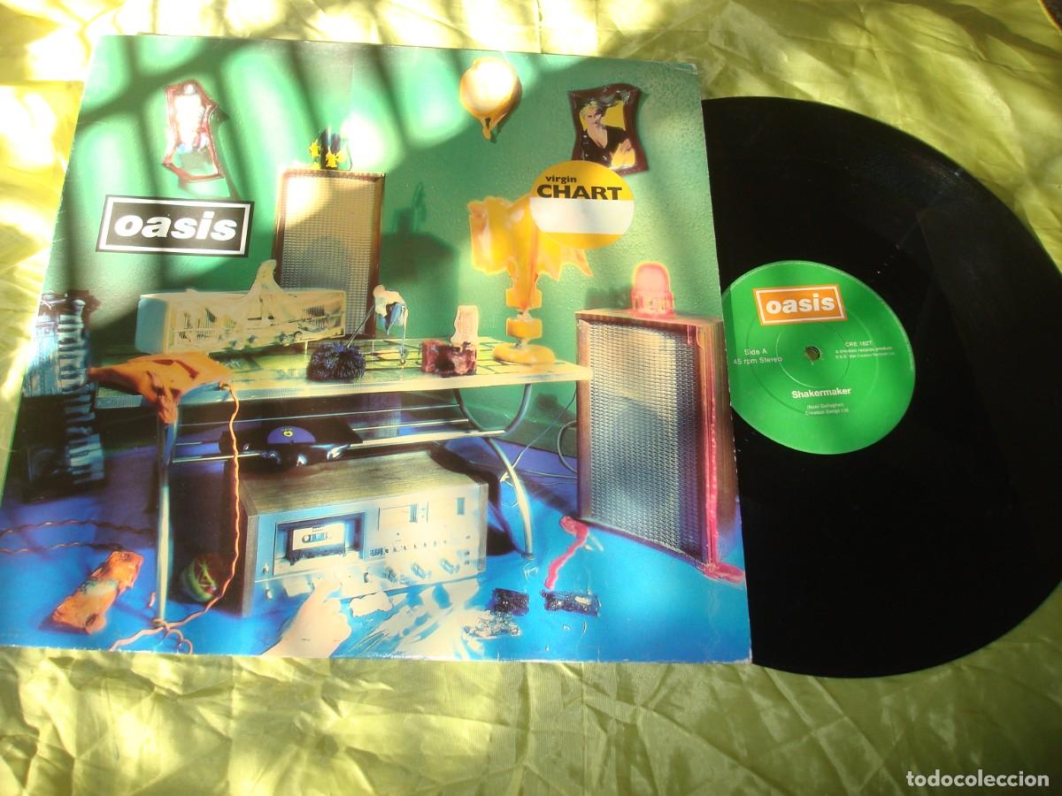 Discos de vinilo: OASIS. SHAKERMAKER. MAXI-SINGLE. CREATIONS RECORDS, 1994(#)