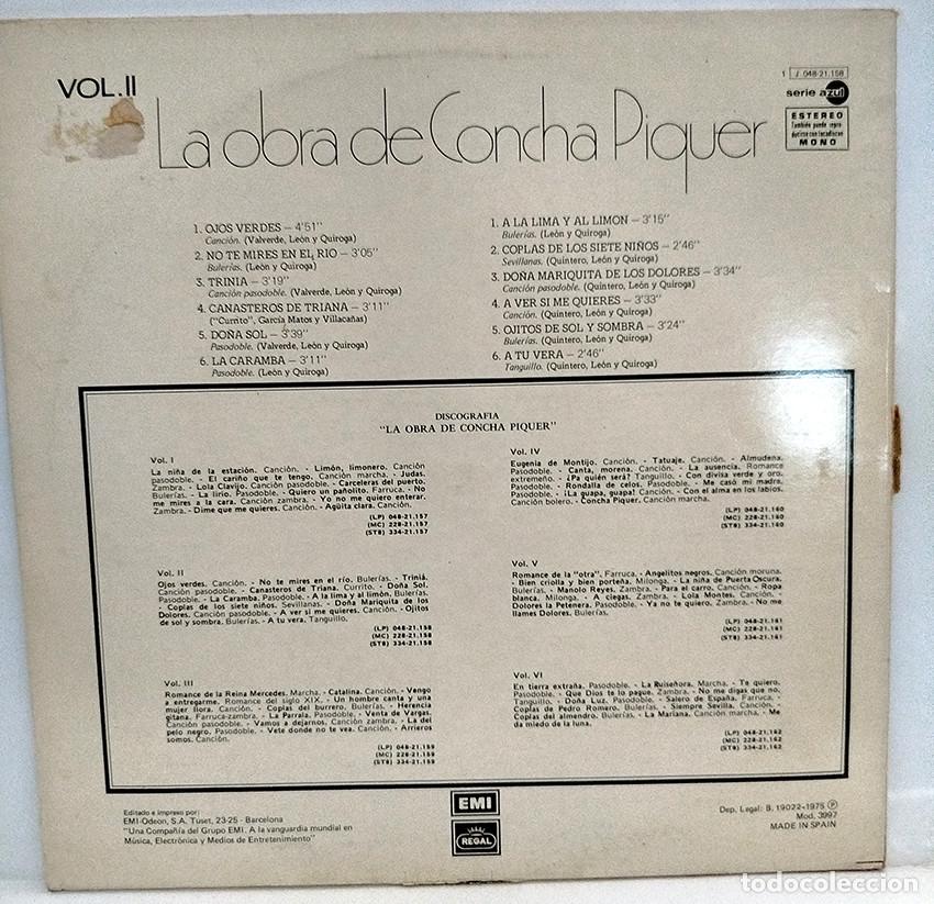Discos de vinilo: 4 vinilos Concha Piquer - Foto 5