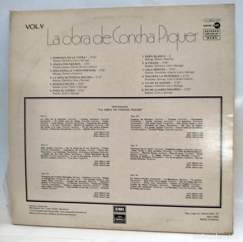 Discos de vinilo: 4 vinilos Concha Piquer - Foto 7