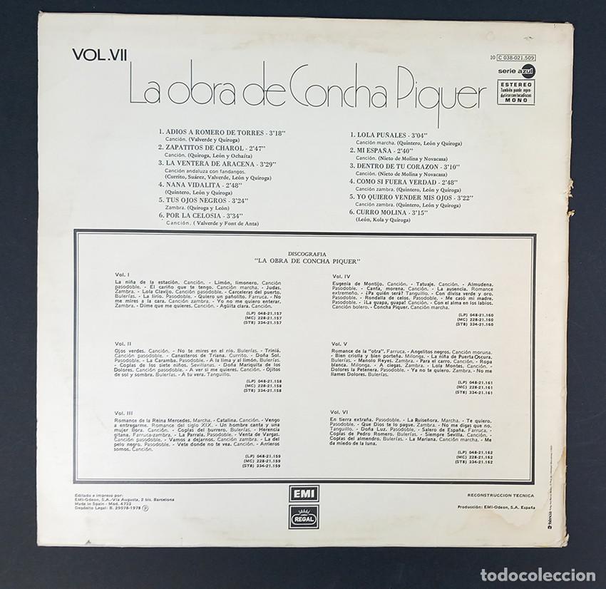 Discos de vinilo: 4 vinilos Concha Piquer - Foto 8
